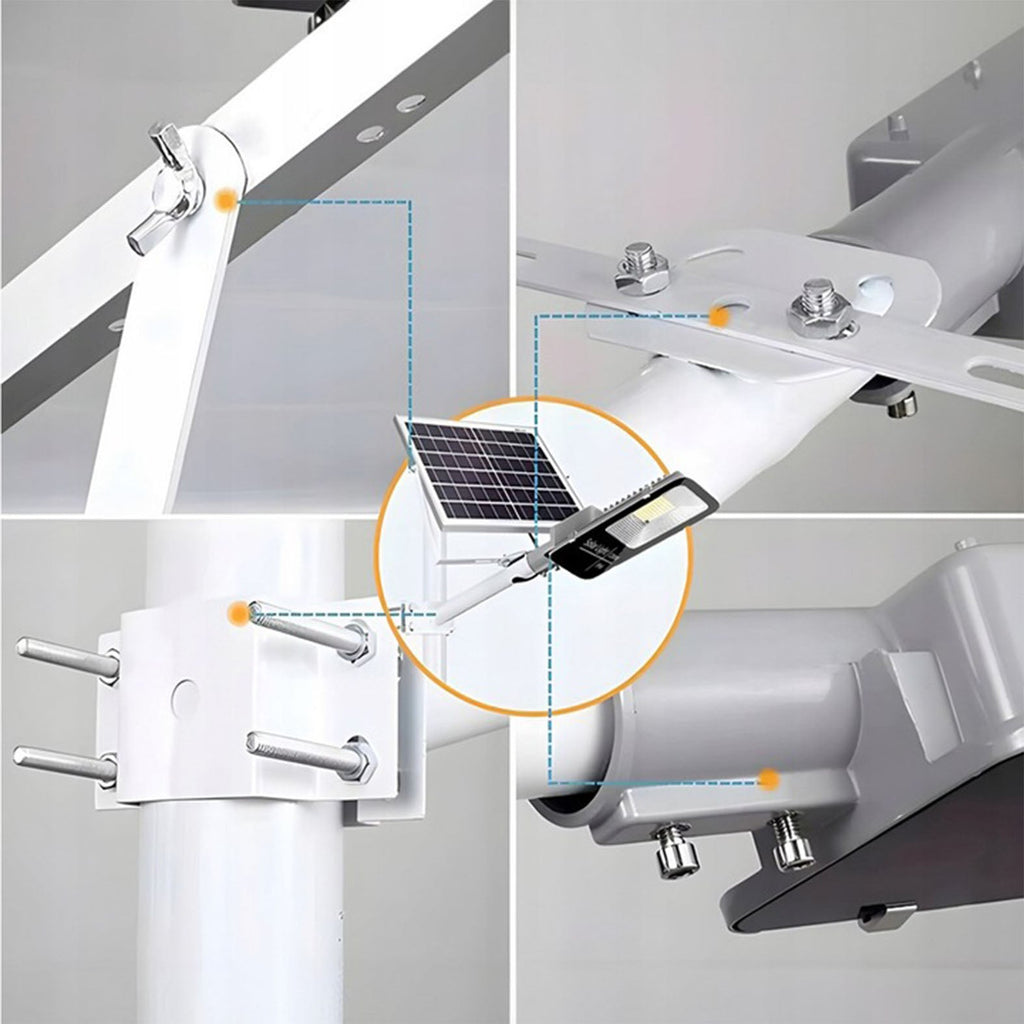 Snažna solarna lampa, senzor sumraka, daljinski upravljač, Vögler Professional 3000W