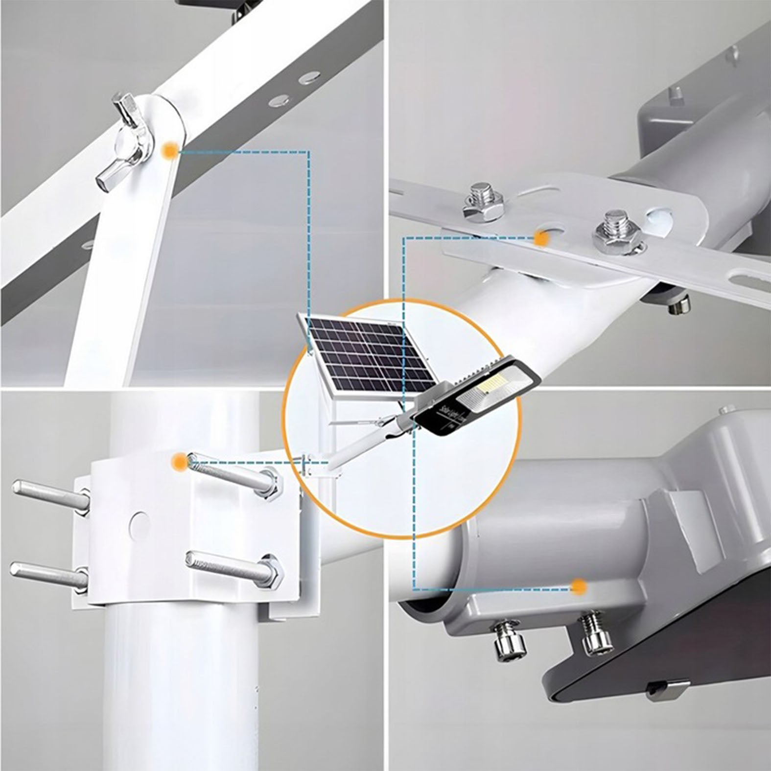 Snažna solarna lampa, senzor sumraka, daljinski upravljač, Vögler Professional 600W